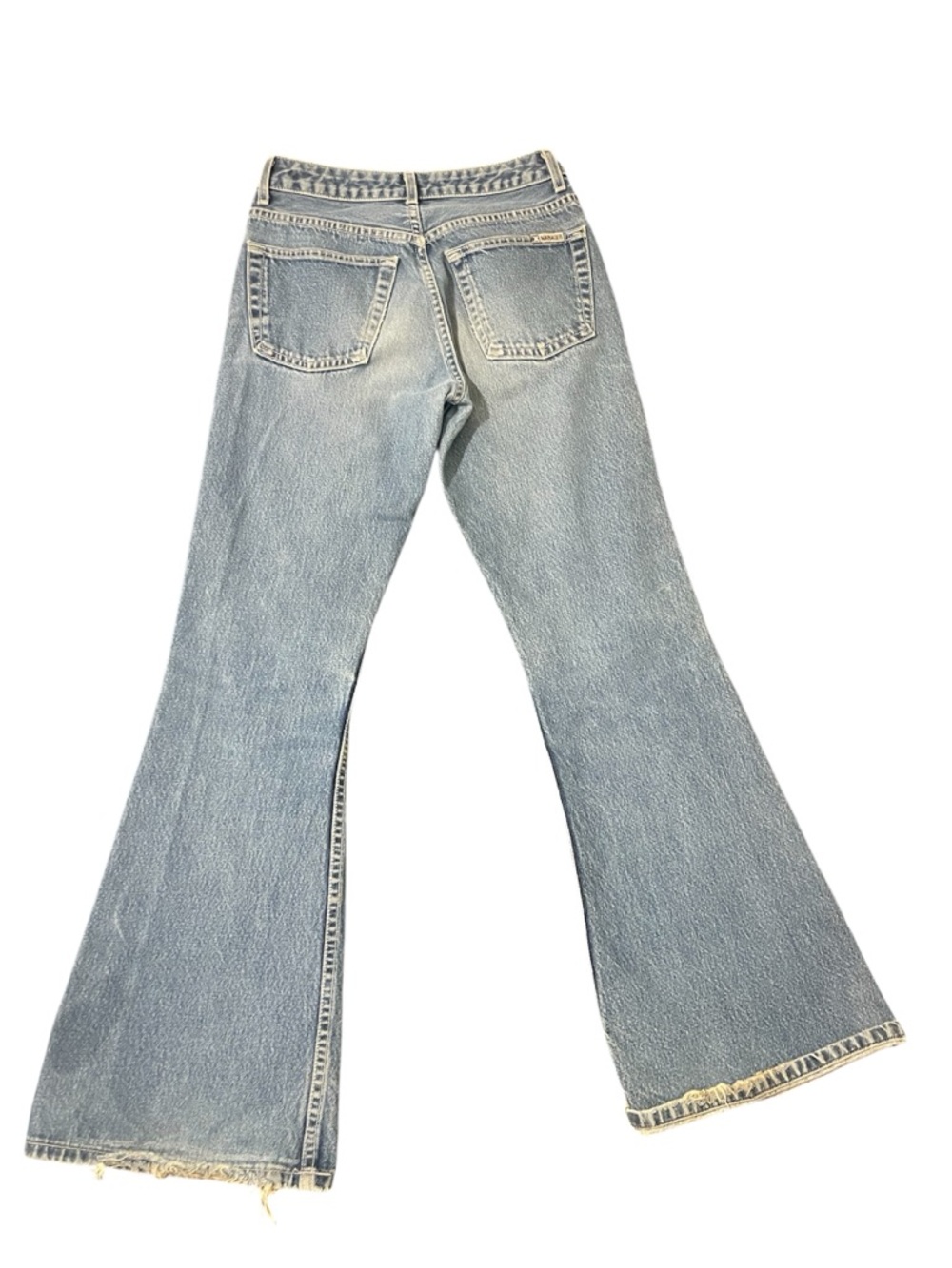 True Vintage Designer Y2K Britney Spears Style Faded Blue Low Rise Big Flare